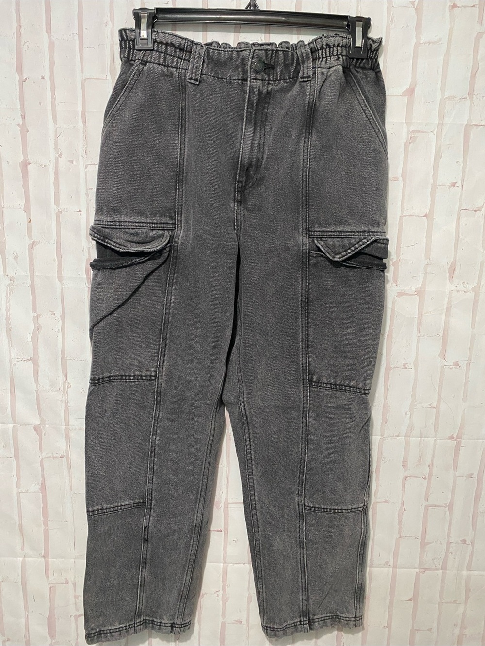 Simple Society Grey Straight Leg Cargo Jens Size 13/31